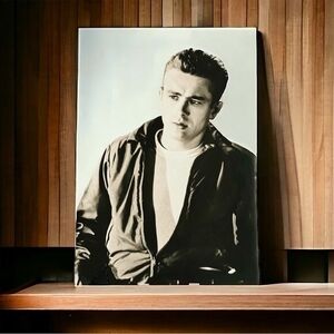 James Dean Canvas Print 17"x11" Rebel Without a Cause Wall Art Home Decor